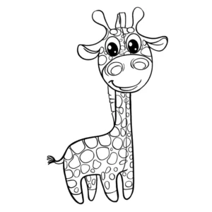 Free Giraffe Picture To Color In