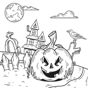 Free Halloween Picture To Color In