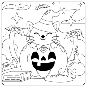Free Halloween Picture To Color In