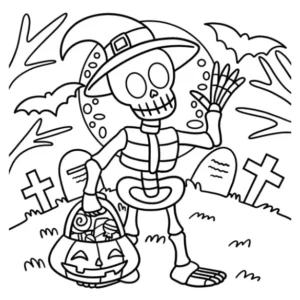 Free Halloween Picture To Color In