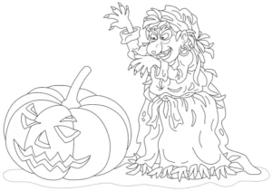 Free Halloween Picture To Color In