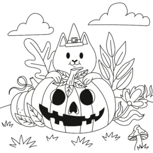 Free Halloween Picture To Color In