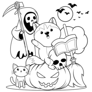 Free Halloween Picture To Color In