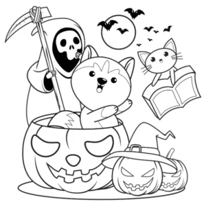 Free Halloween Picture To Color In