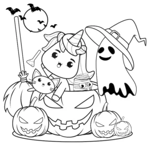 Free Halloween Picture To Color In