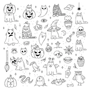 Free Halloween Picture To Color In