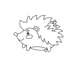 Free Hedgehog Picture To Color In