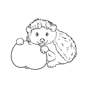 Free Hedgehog Picture To Color In