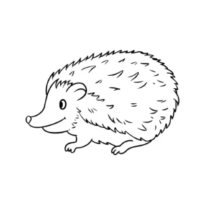 Free Hedgehog Picture To Color In