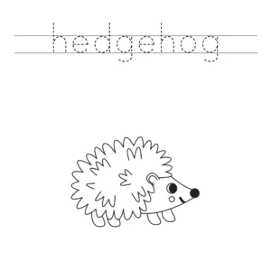 Free Hedgehog Picture To Color In