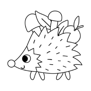Free Hedgehog Picture To Color In