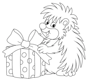 Free Hedgehog Picture To Color In