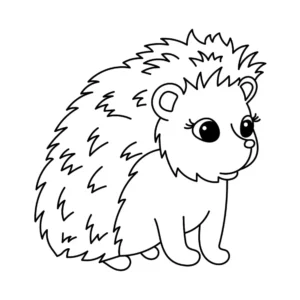 Free Hedgehog Picture To Color In