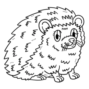Free Hedgehog Picture To Color In