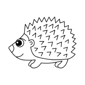 Free Hedgehog Picture To Color In