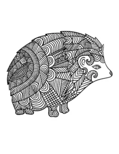 Free Hedgehog Picture To Color In