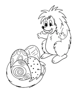 Free Hedgehog Picture To Color In