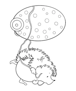 Free Hedgehog Picture To Color In