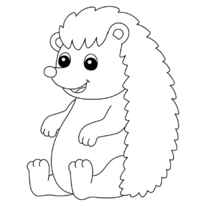 Free Hedgehog Picture To Color In
