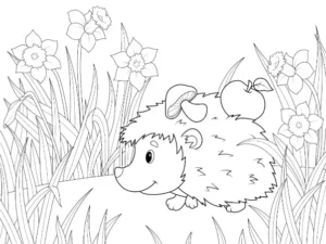 Free Hedgehog Picture To Color In