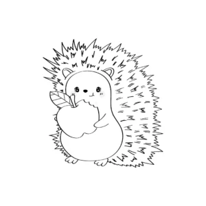 Free Hedgehog Picture To Color In