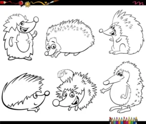 Free Hedgehog Picture To Color In