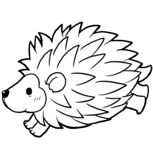 Free Hedgehog Picture To Color In