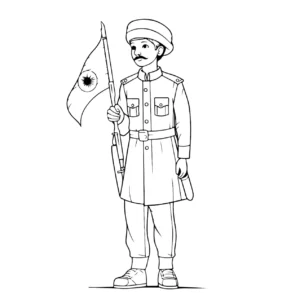 Free History Picture To Color In