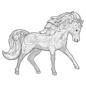 Free Horse Picture To Color In
