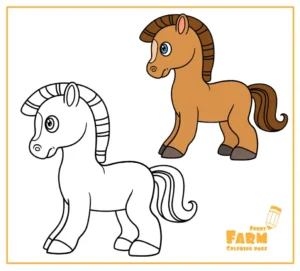 Free Horse Picture To Color In
