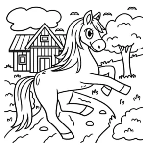 Free Horse Picture To Color In