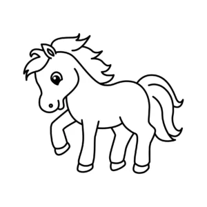 Free Horse Picture To Color In