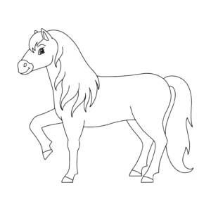 Free Horse Picture To Color In
