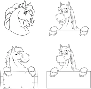 Free Horse Picture To Color In