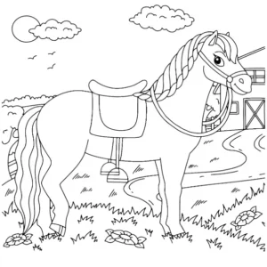 Free Horse Picture To Color In