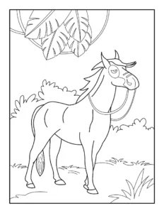 Free Horse Picture To Color In