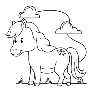 Free Horse Picture To Color In