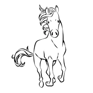 Free Horse Picture To Color In