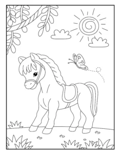 Free Horse Picture To Color In