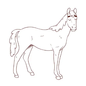 Free Horse Picture To Color In