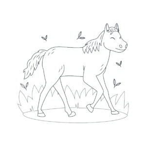 Free Horse Picture To Color In