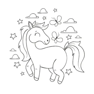 Free Horse Picture To Color In