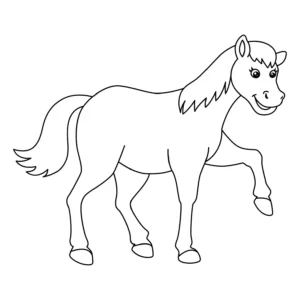 Free Horse Picture To Color In