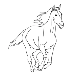 Free Horse Picture To Color In