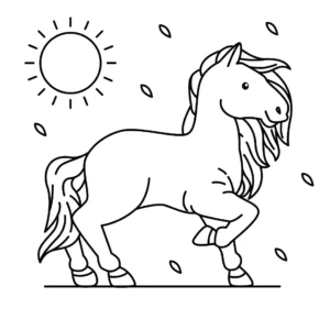 Free Horse Picture To Color In