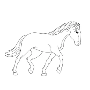 Free Horse Picture To Color In
