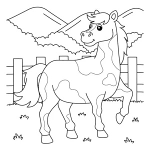 Free Horse Picture To Color In