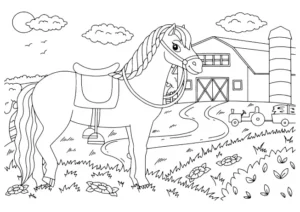 Free Horse Picture To Color In