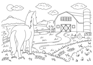 Free Horse Picture To Color In