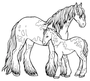 Free Horse Picture To Color In